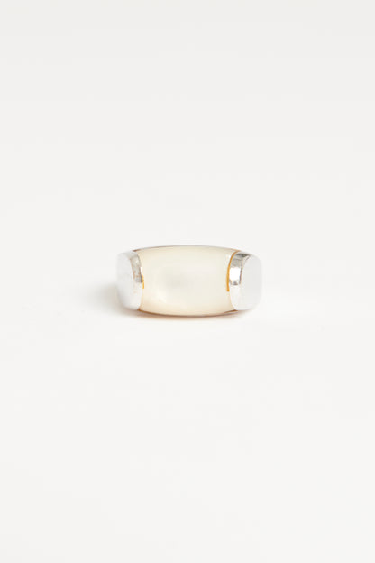 Bvlgari Tronchetto Mother of Pearl Preowned Ring