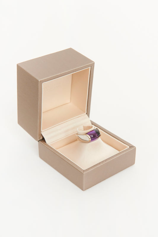 Bvlgari Tronchetto Amethyst Preowned Ring