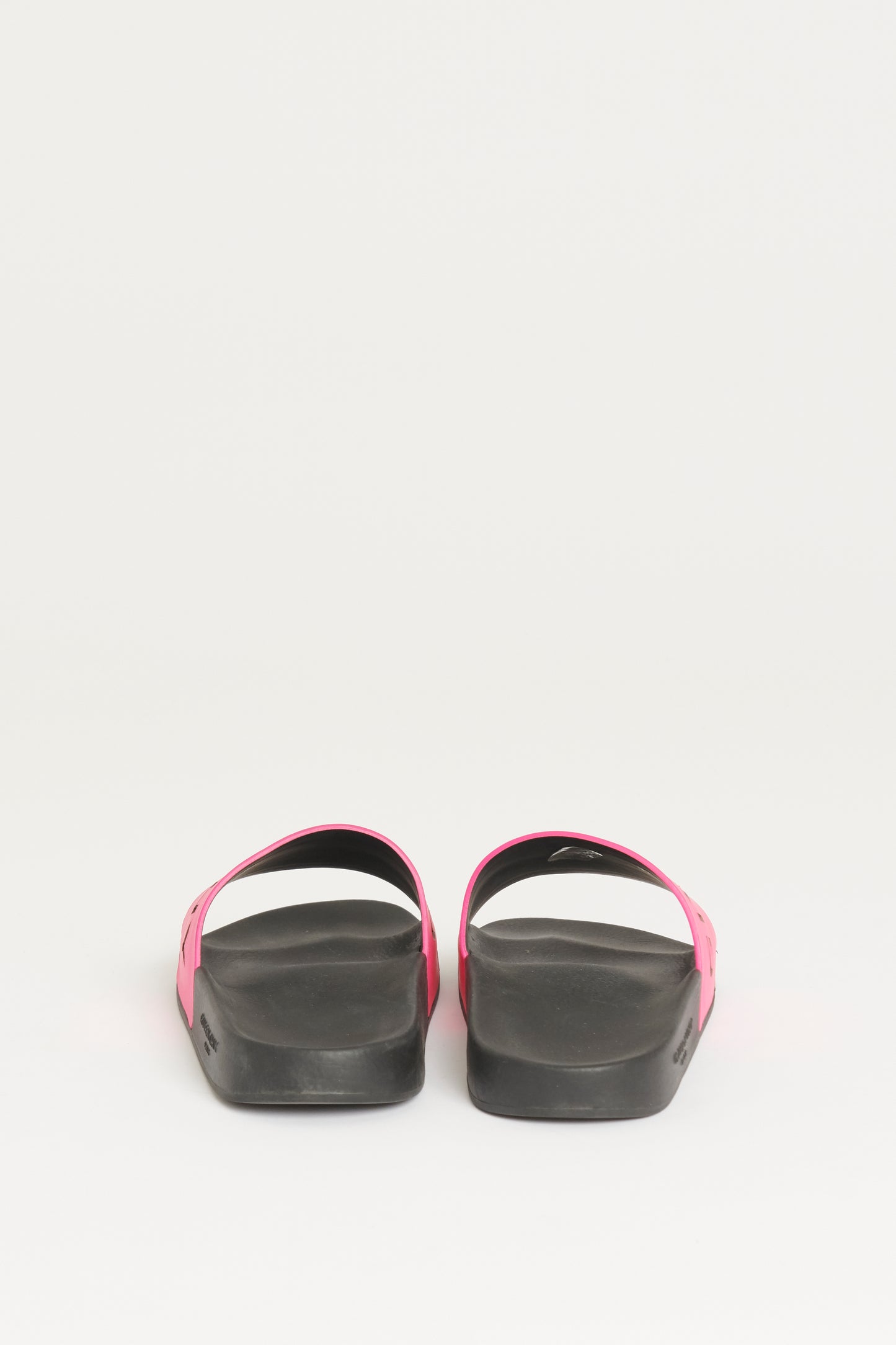Pink and Black Logo Preowned Slides