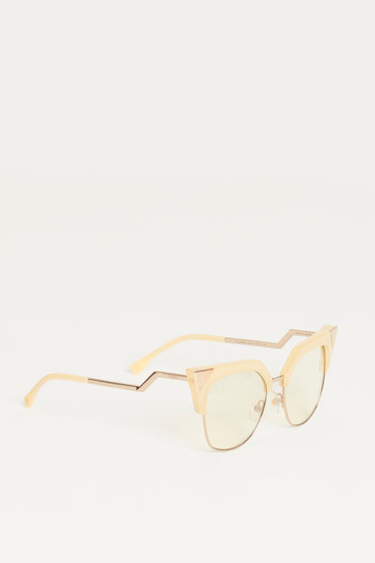 FF 0149/S Yellow Lens Preowned Cat Eye Sunglasses