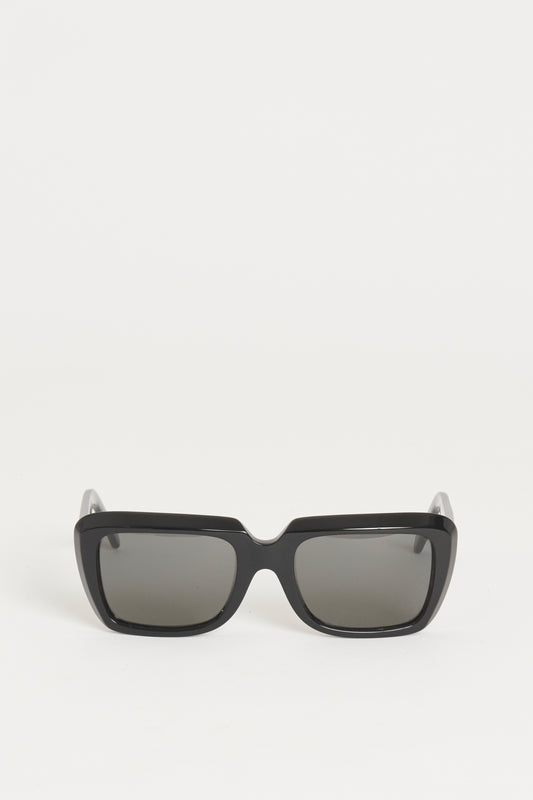 CL400911 01A Black Rectangular Preowned Sunglasses