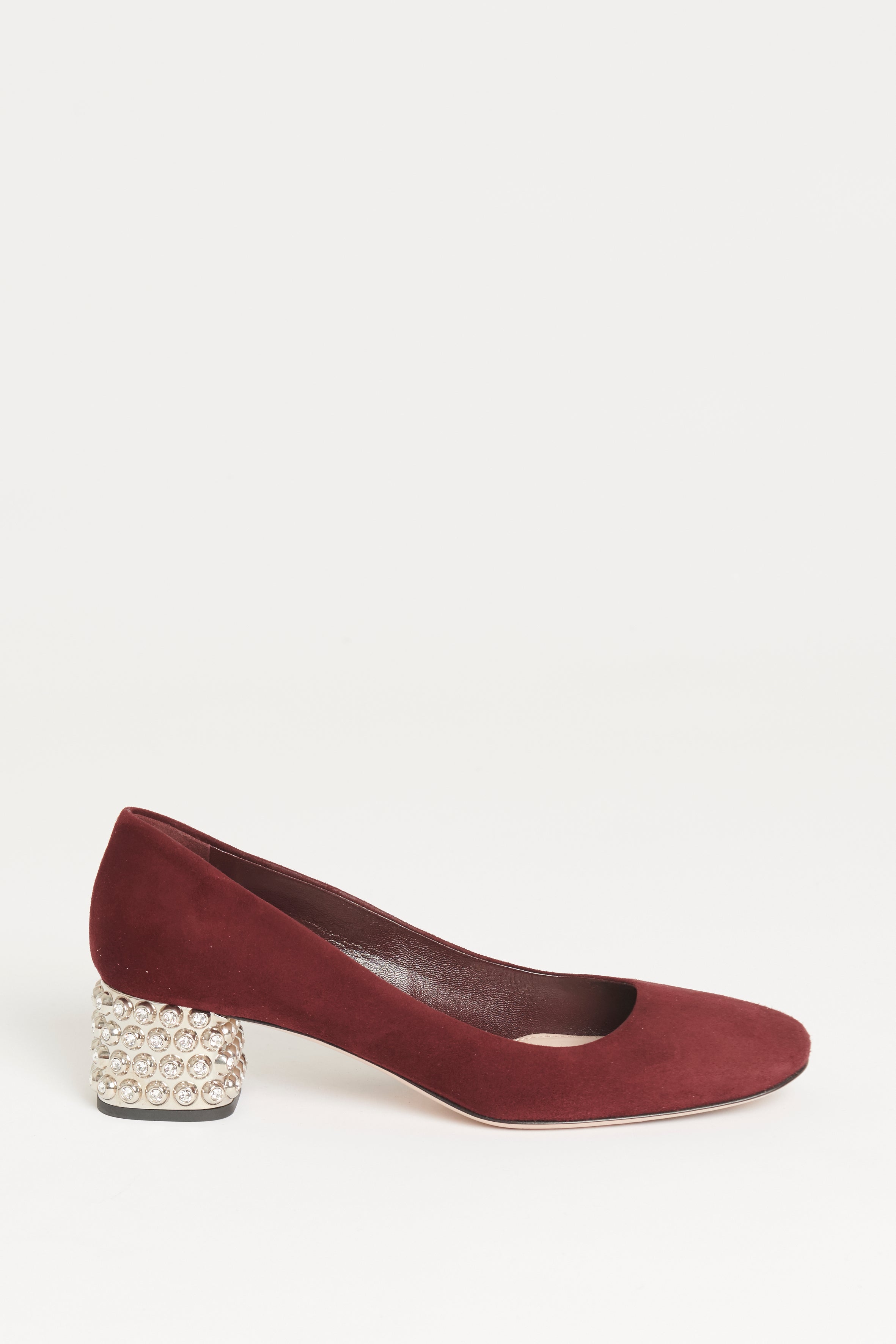 Plum block heels best sale