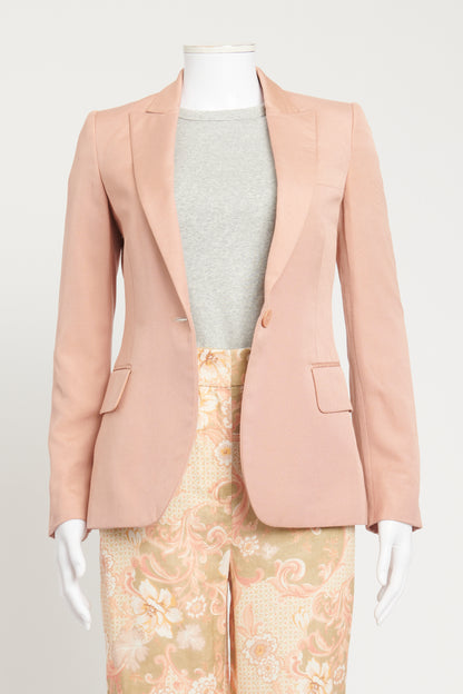 Blush Pink Collared Preowned Blazer