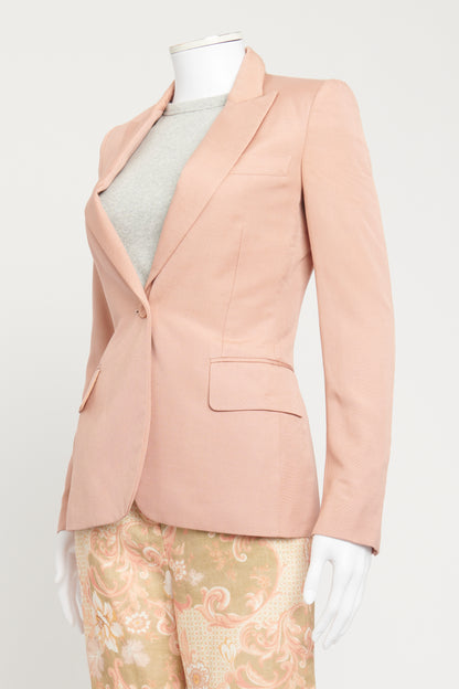 Blush Pink Collared Preowned Blazer