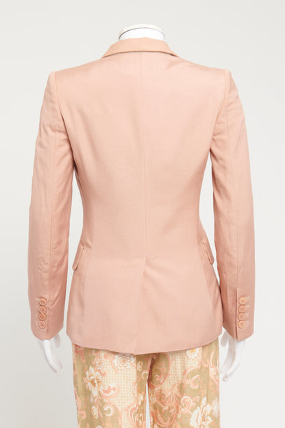 Blush Pink Collared Preowned Blazer