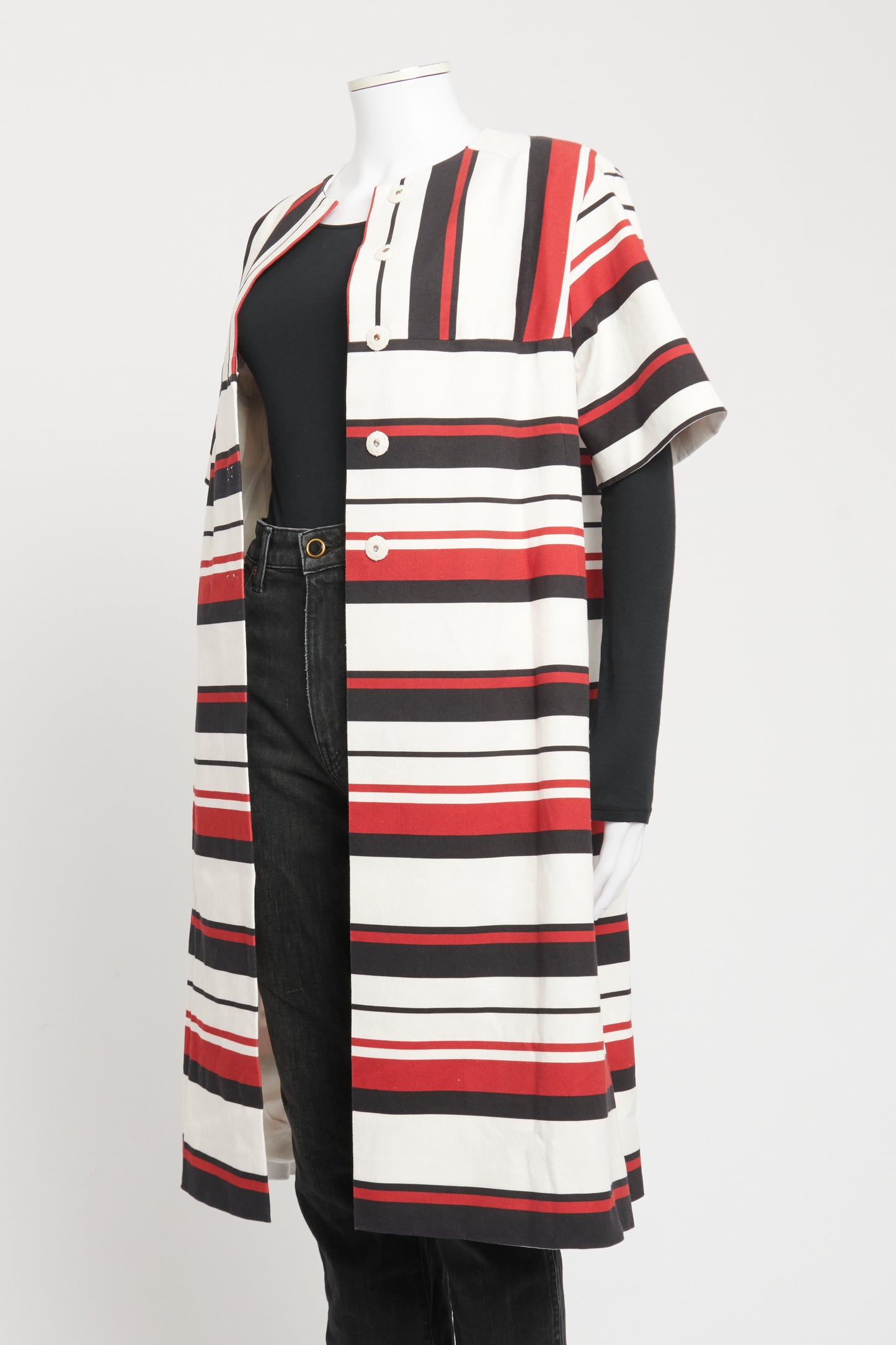 Striped Cotton Summer Preowned Coat