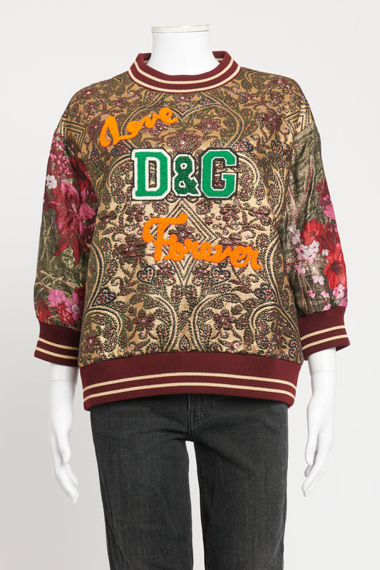 Jacquard Love D&G Forever Preowned Sweatshirt