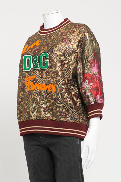 Jacquard Love D&G Forever Preowned Sweatshirt