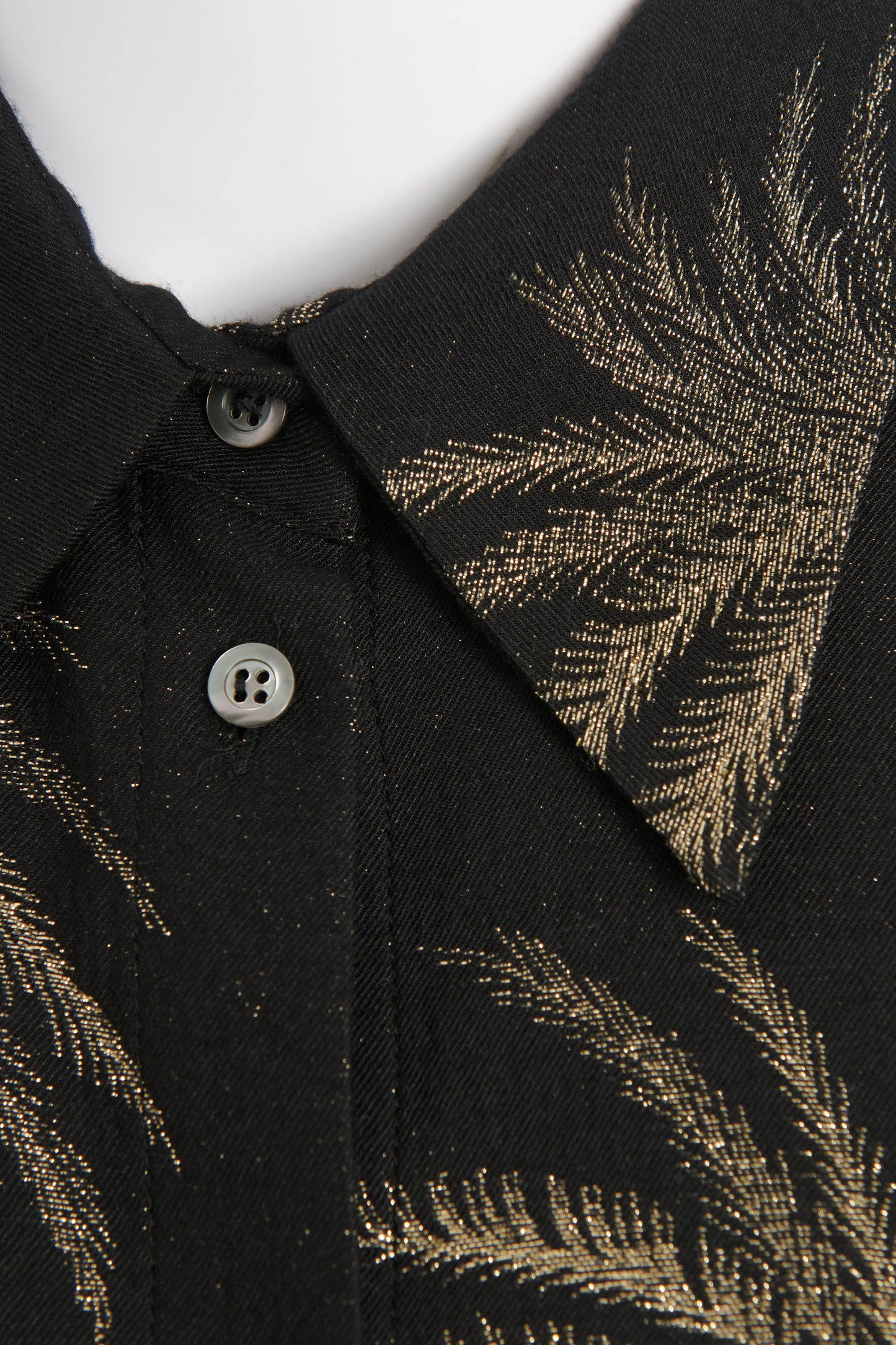 Black and Gold Palm Tree Preowned Shirt