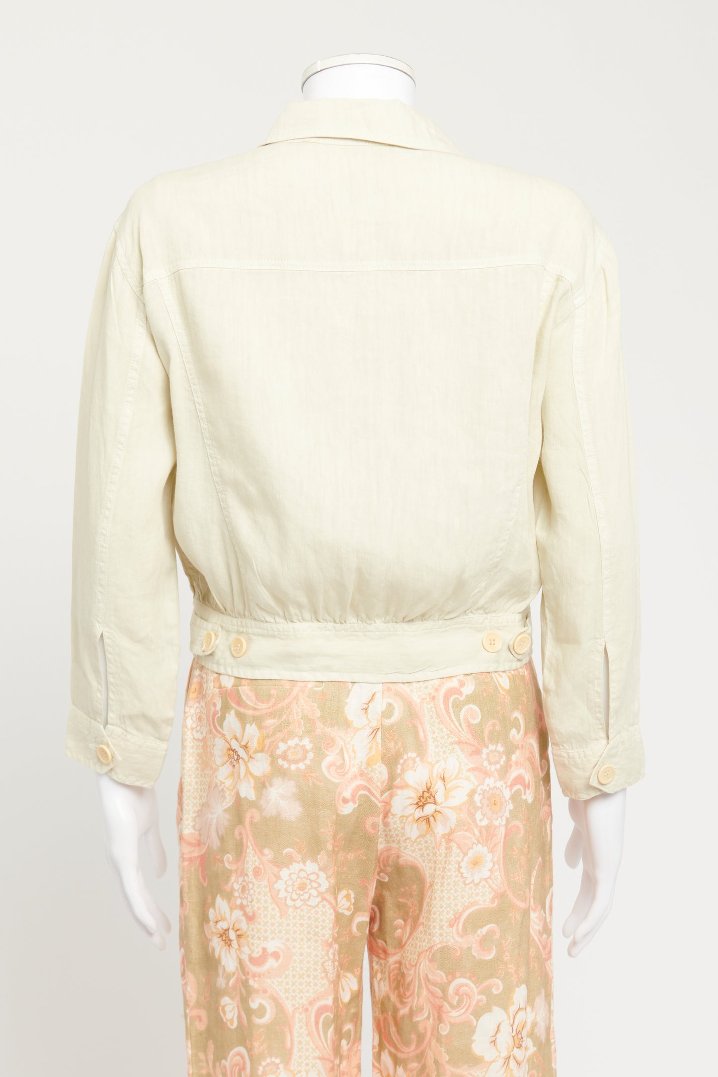 Ivory Linen Preowned Jacket