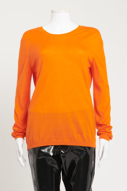 Orange Preowned Knit Jumper