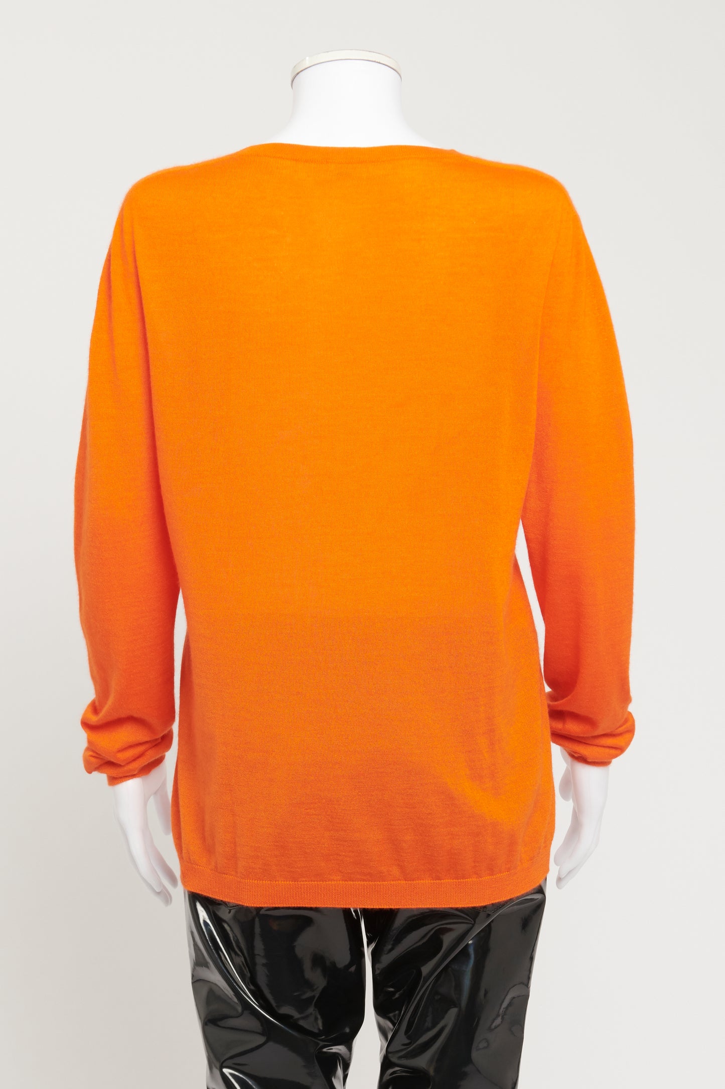 Orange Preowned Knit Jumper