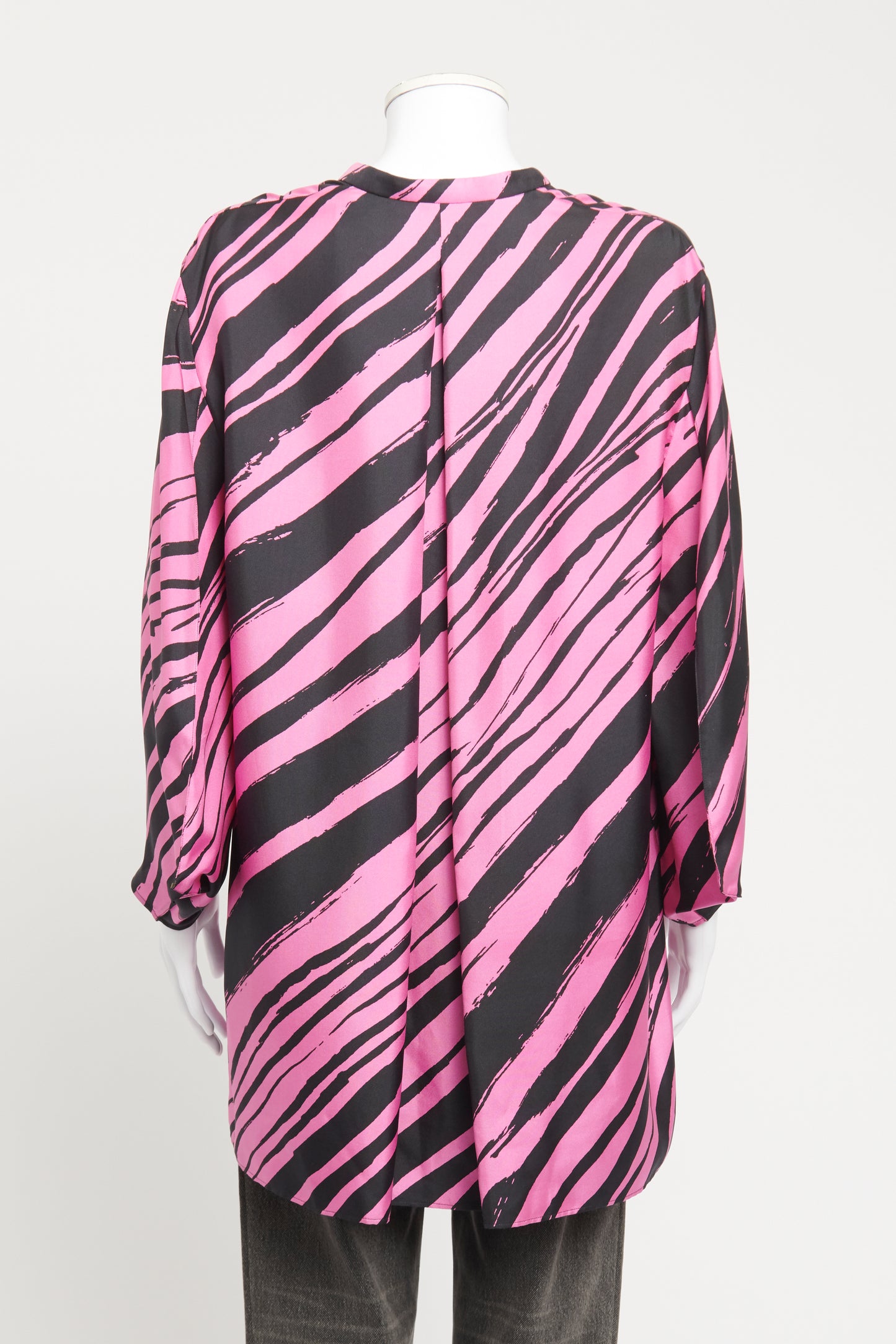 2012 Silk Light Purple Preowned Stripey Kaftan