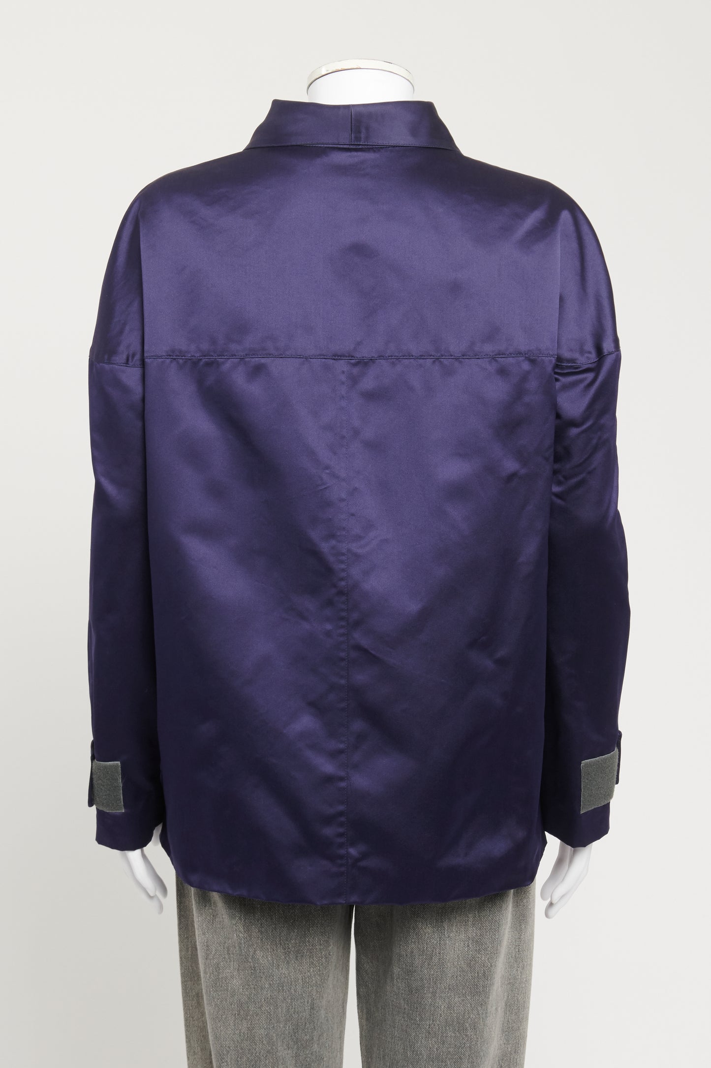 2006 Blue Silk Preowned Harrington Jacket