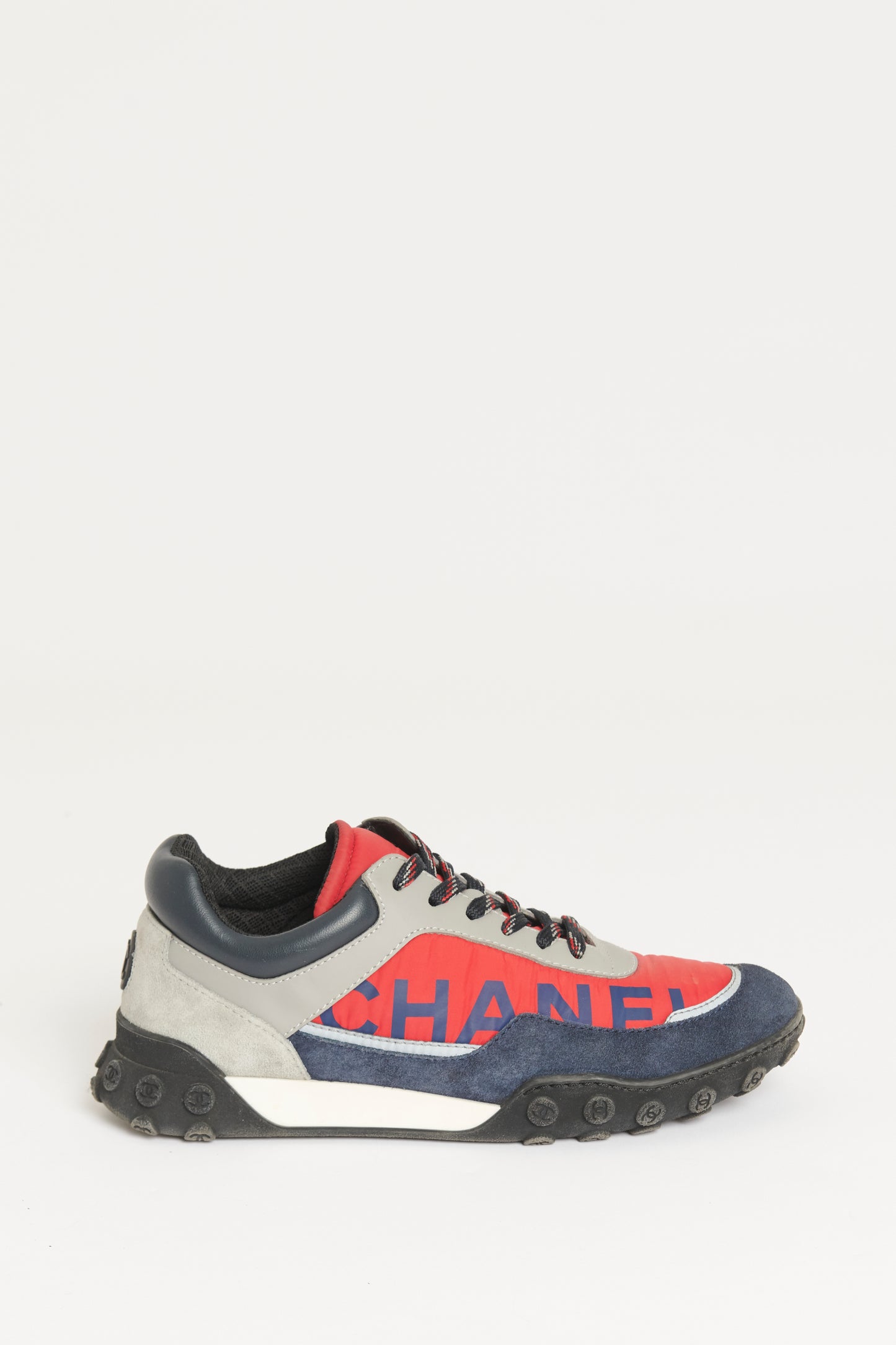 Red/Blue/Grey Preowned Trainers