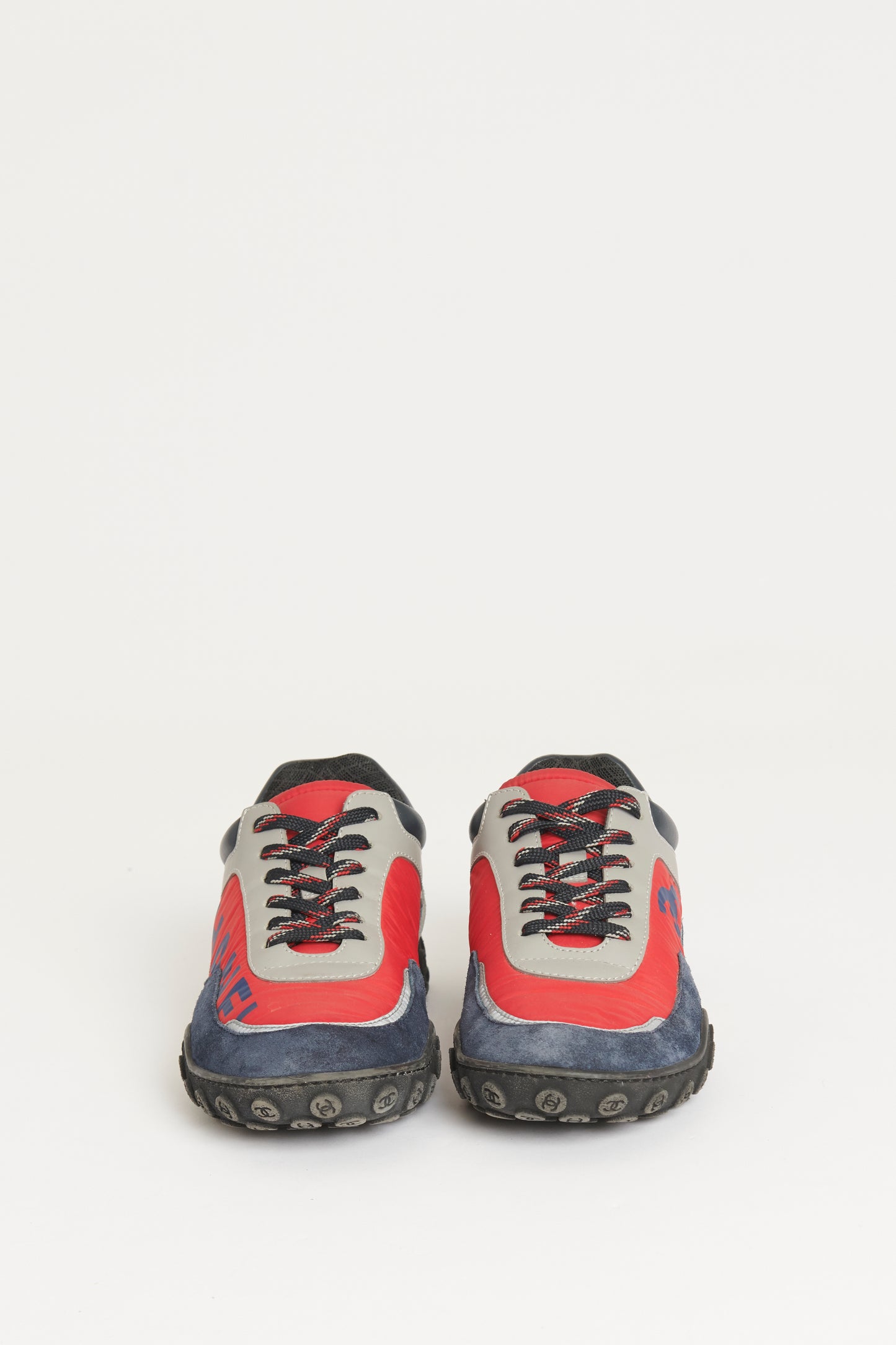 Red/Blue/Grey Preowned Trainers