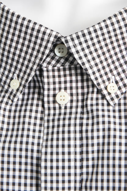 Grey Preowned Oversize Checkered Shirt