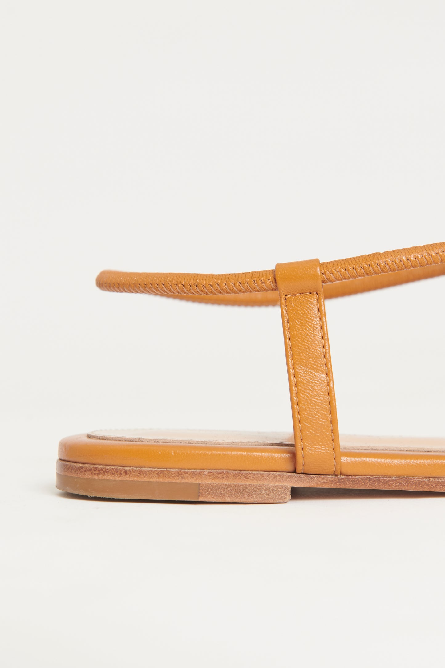 Camel Leather Jaey Preowned Sandals