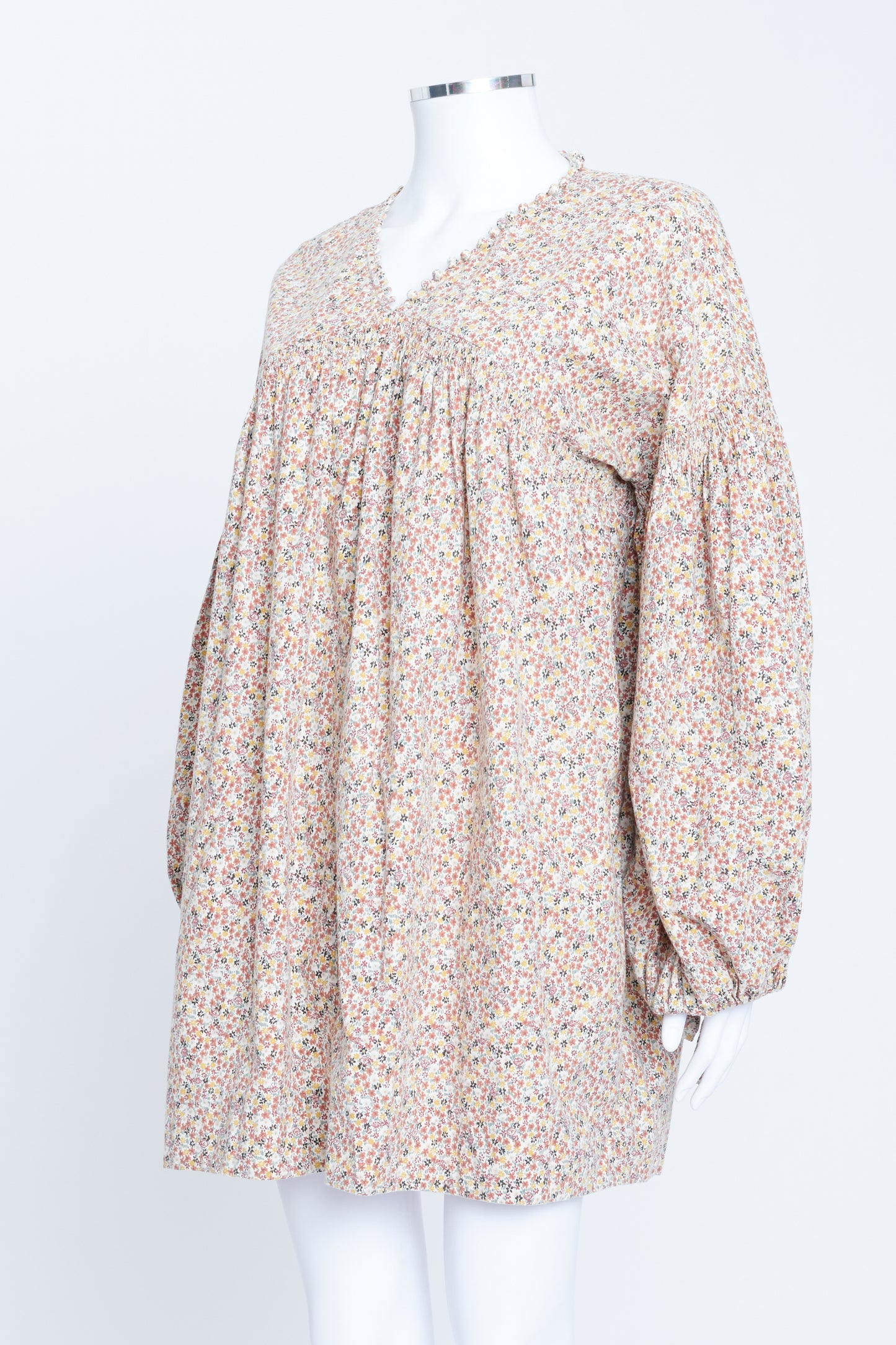 Floral Long Sleeve Mini Dress