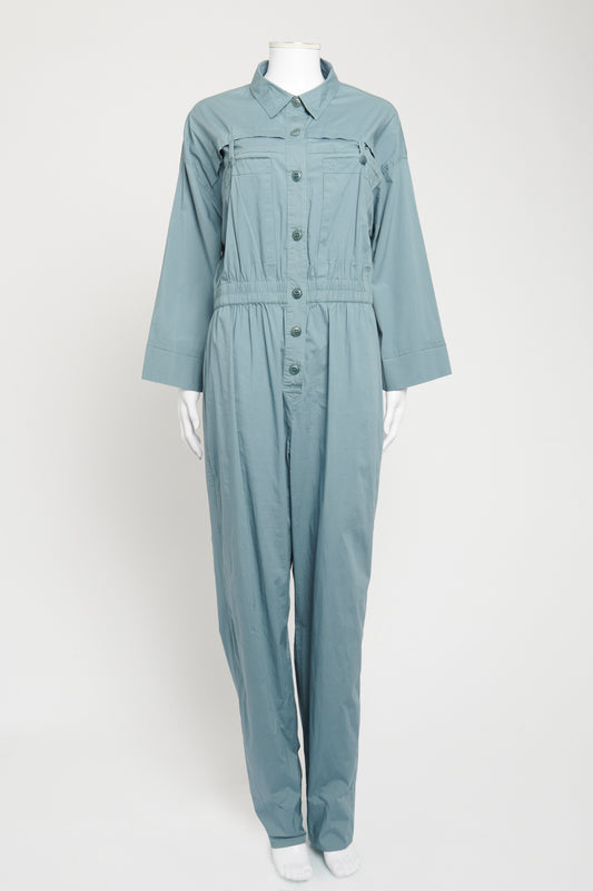 Blue Cotton Preowned Preowned Utility Jumpsuit