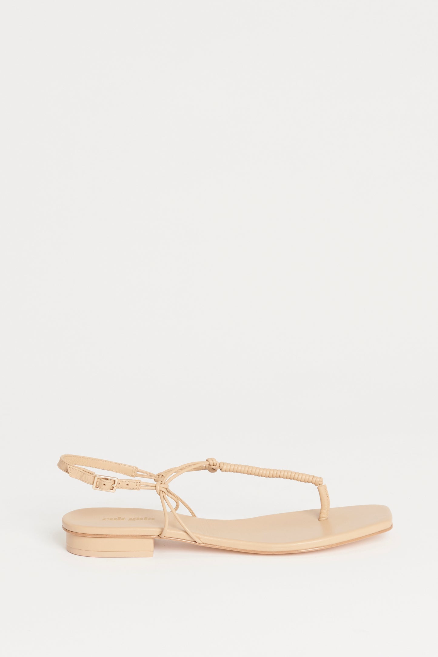 Nude T-Bar Preowned Sandals