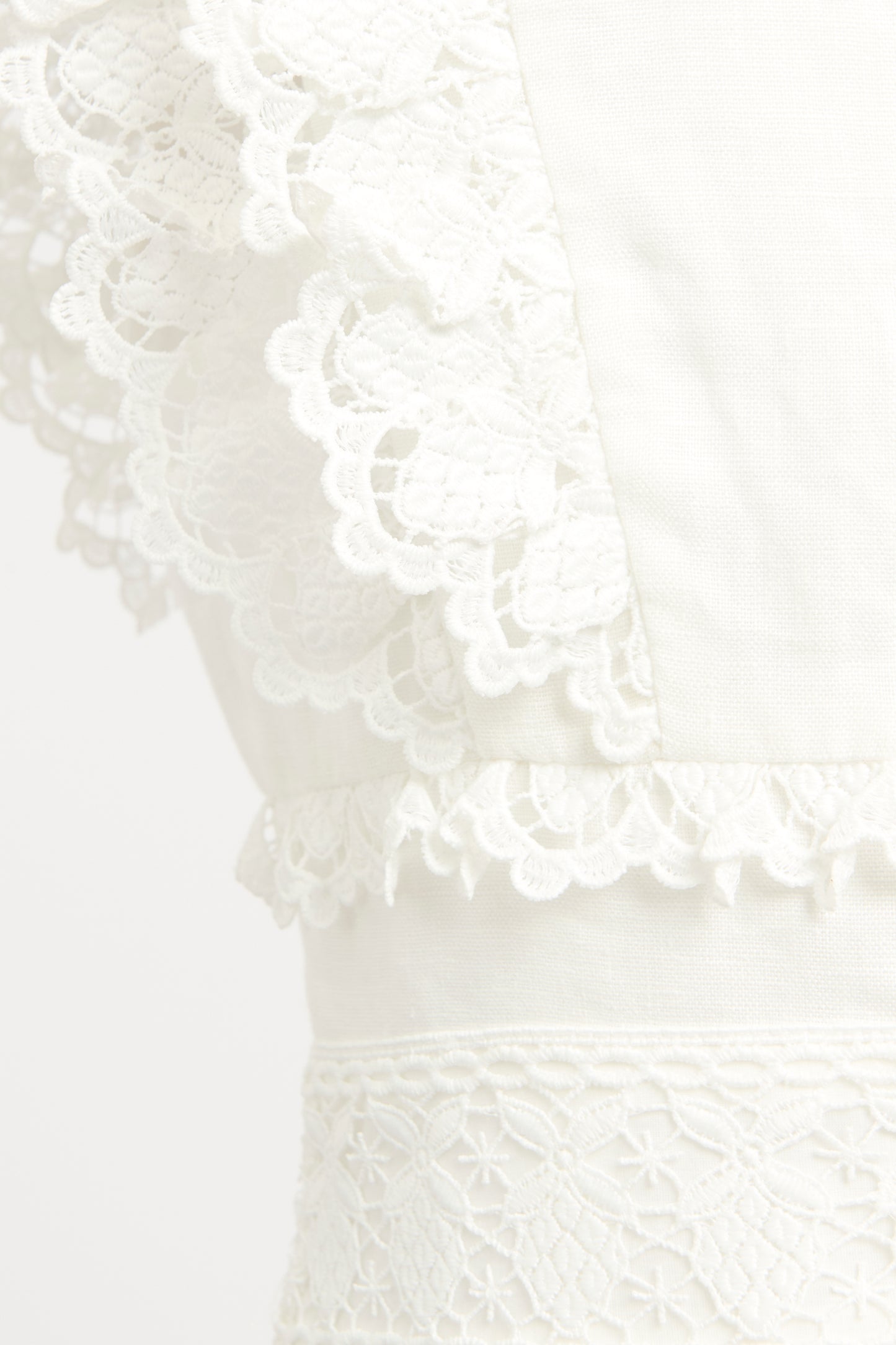 White Lace Preowned Mini Dress