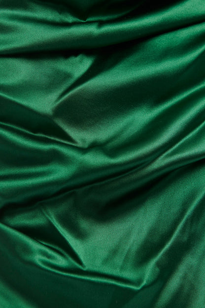 Emerald Gathered Preowned Knee Length Dress