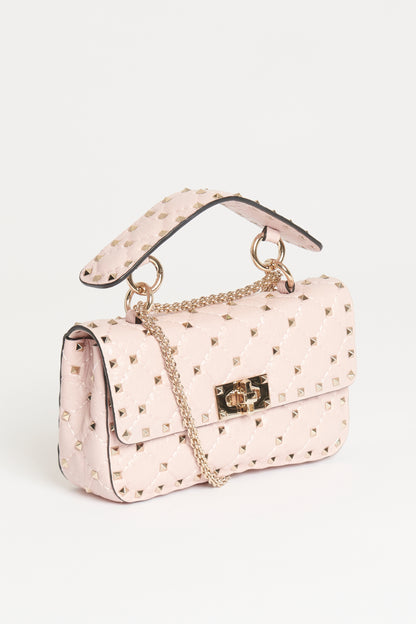 Pink Small Rockstud Preowned Crossbody Bag