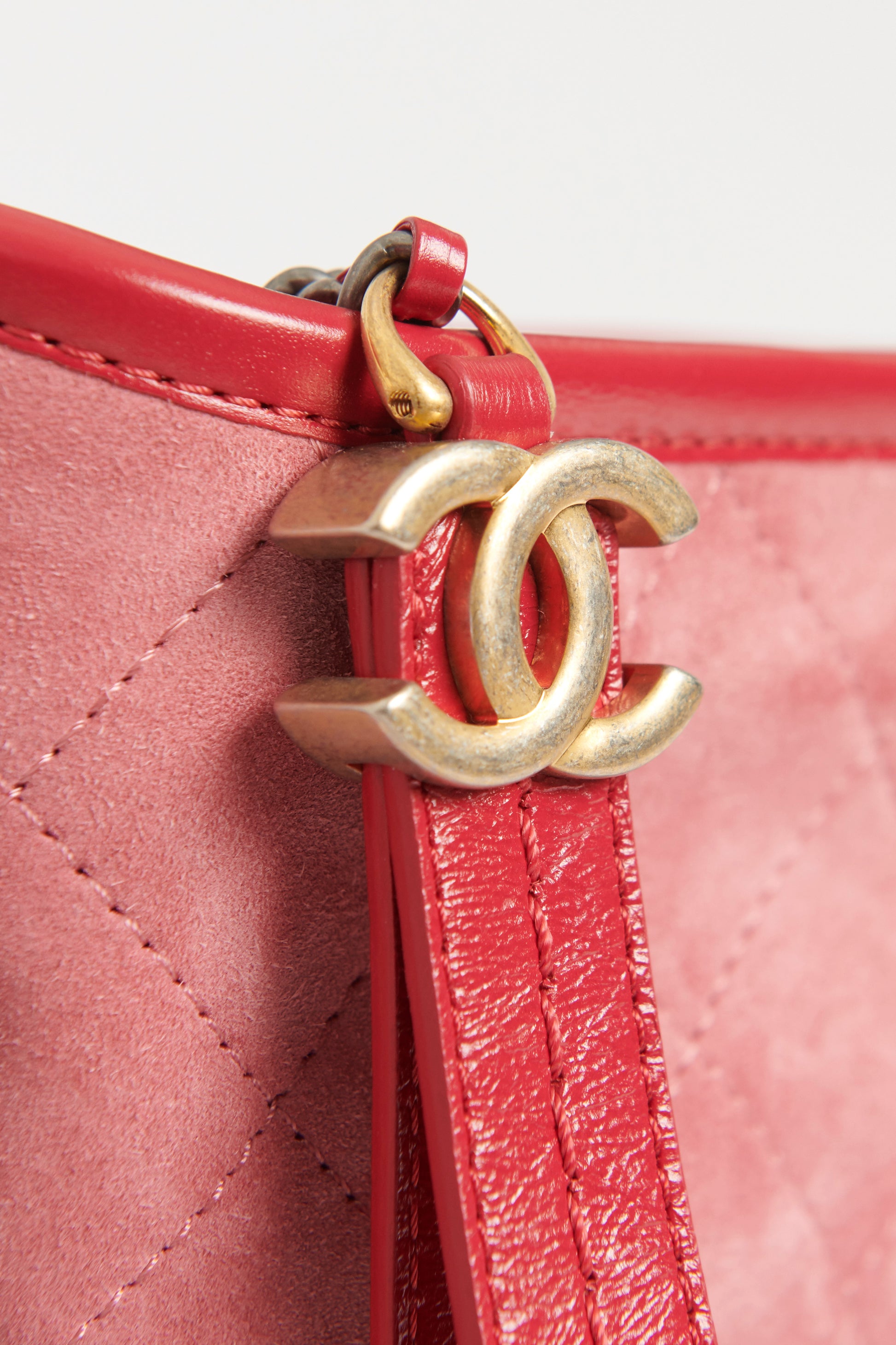Chanel Pre-owned 2017-2018 Gabrielle Shoulder Bag - Red