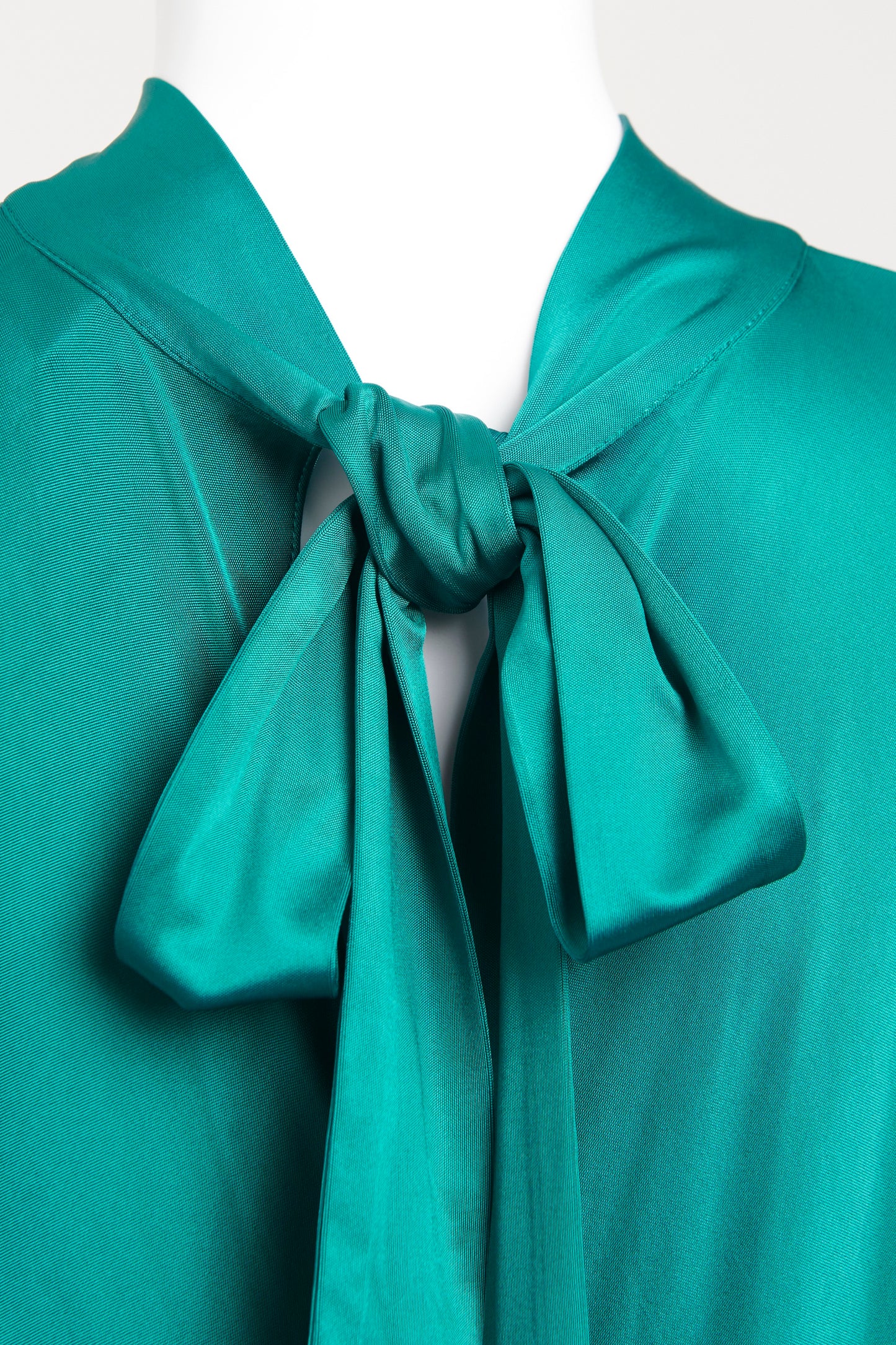 Teal Draped Preowned Midi Dress