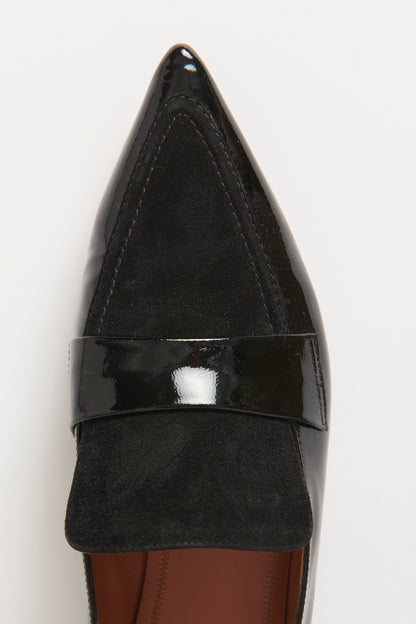 Black Patent Leather Preowned Flats