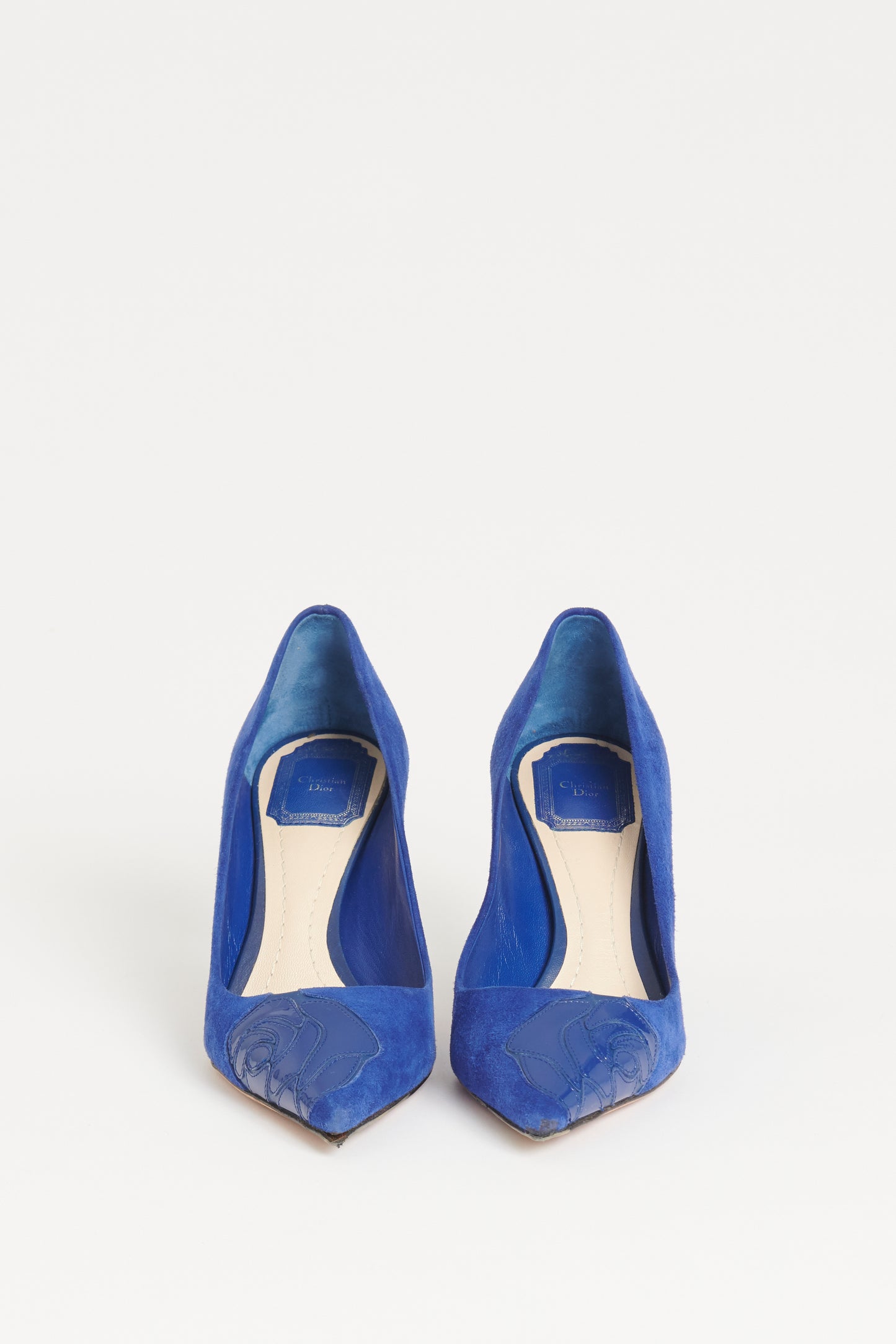 Electric Blue Suede Preowned Pumps