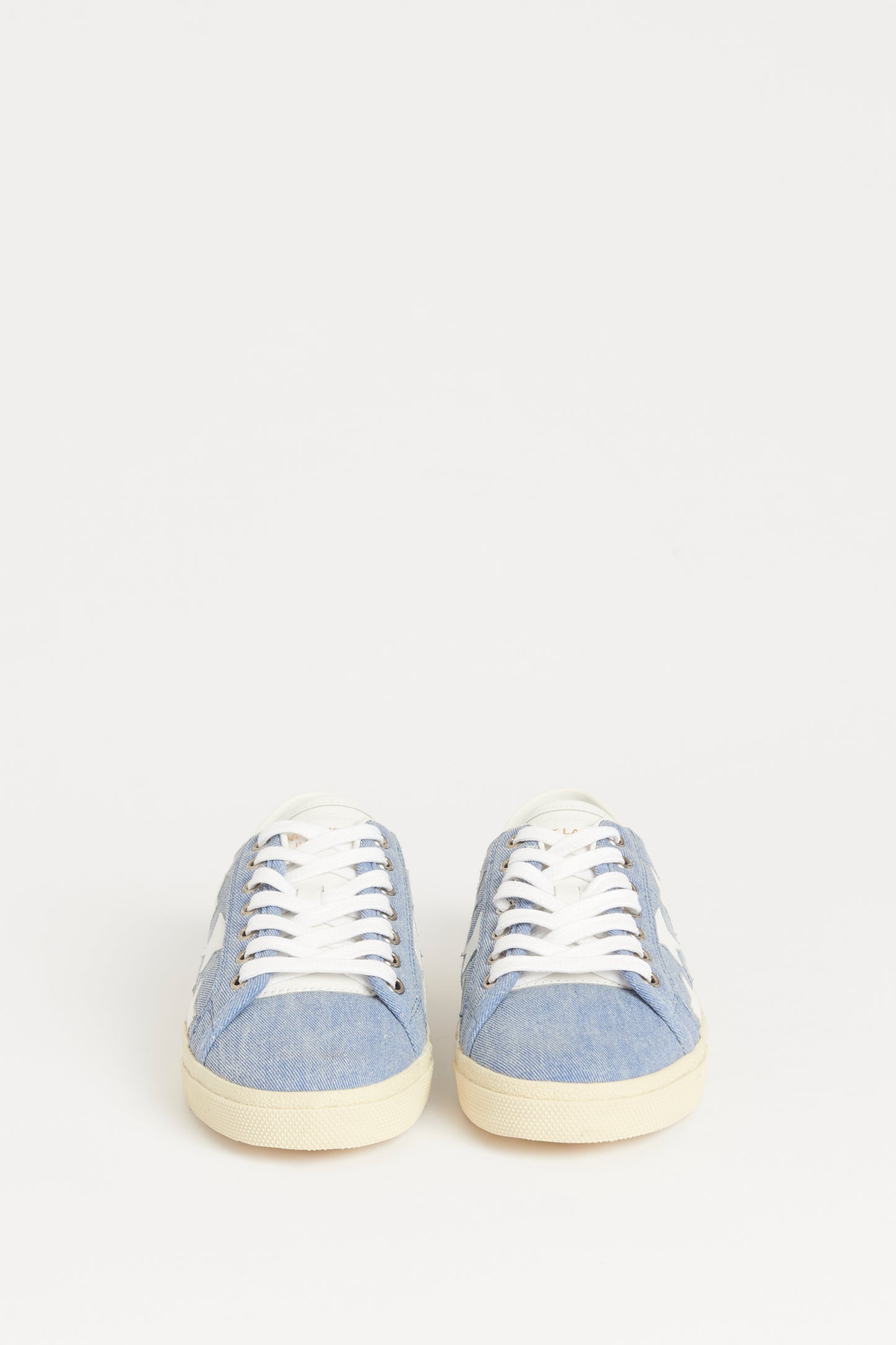 Blue Denim Court Classic Preowned Trainers