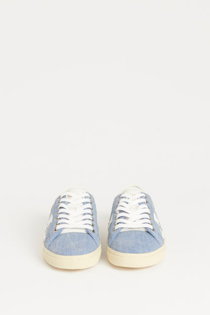 Blue Denim Court Classic Preowned Trainers