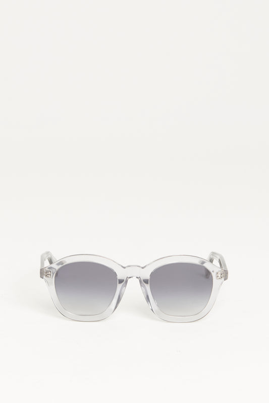 Grey Oversized Acetate Preowned Sunglasses