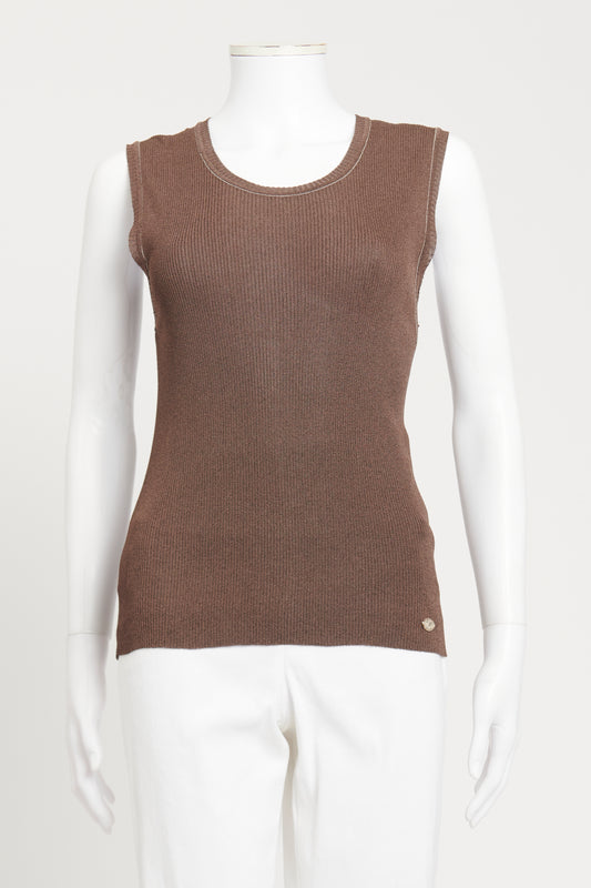 2006 Brown Rayon Blend Preowned Top