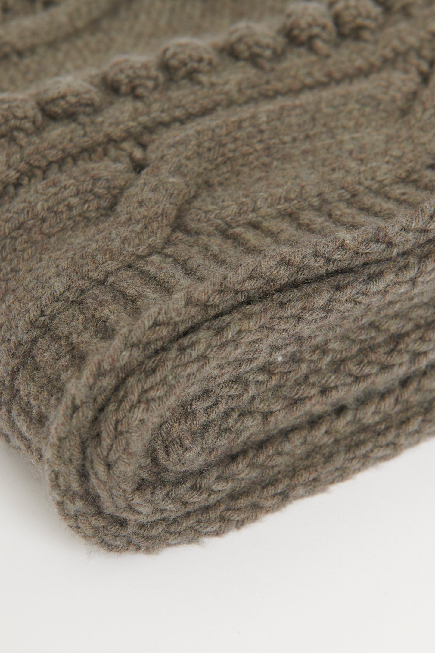 Grey Wool and Cashmere Blend Preowned Scarf