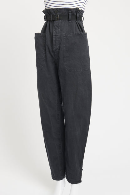 Blue Cotton Blend Rinny Preowned Trouser