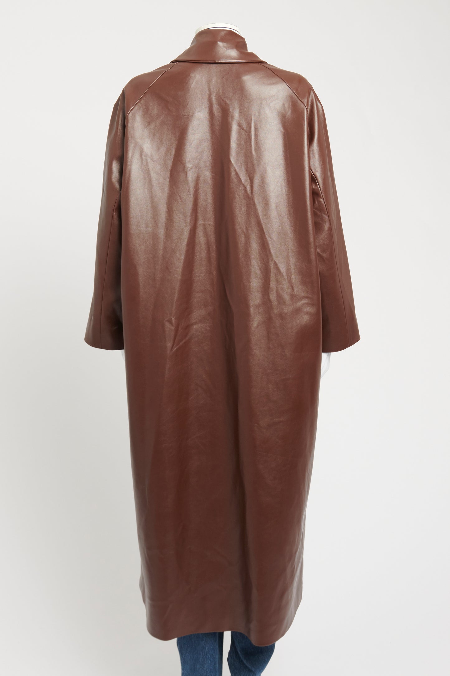 2019 Brown Faux Leather Quincey Preowned Coat