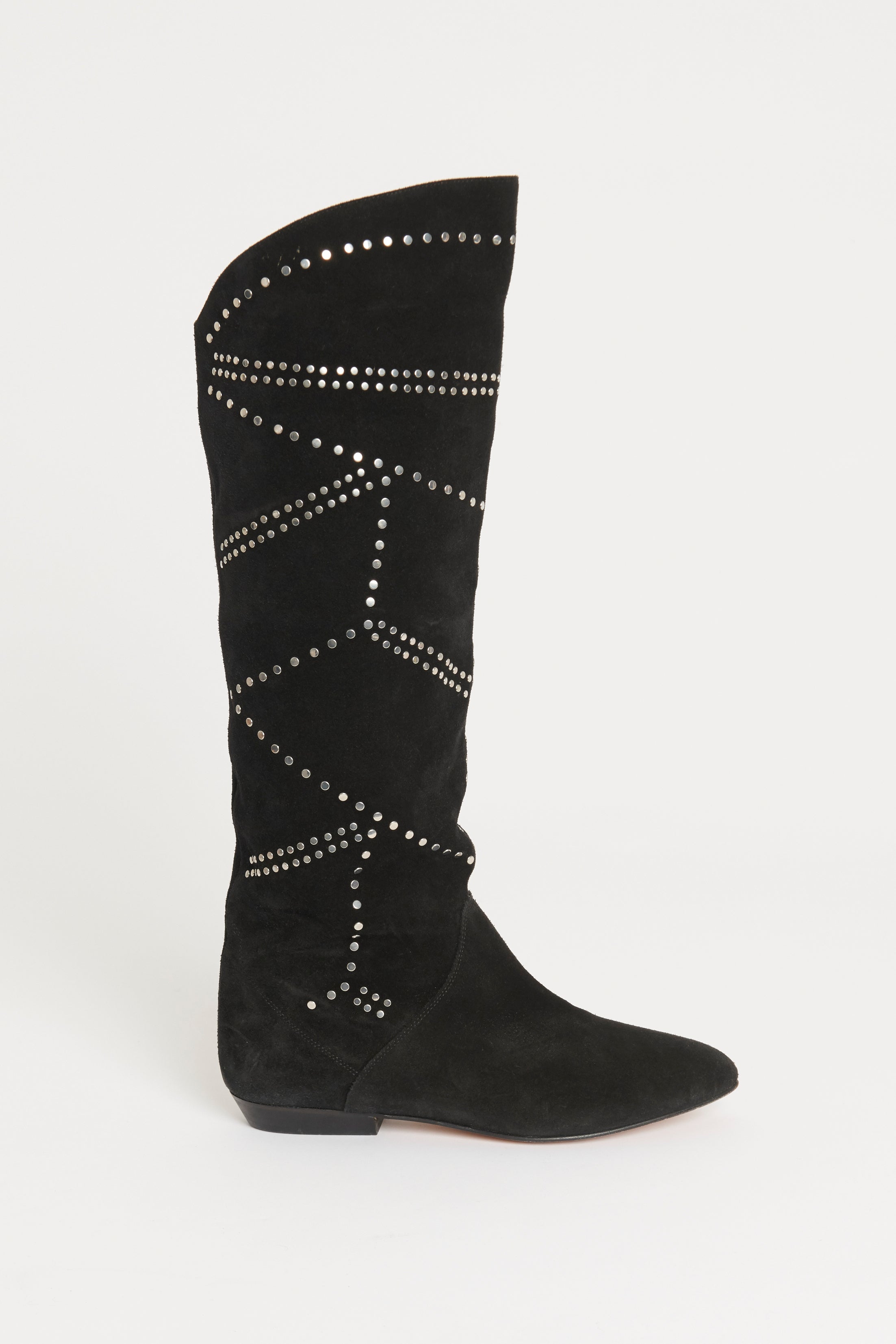 Studded flat outlet boots