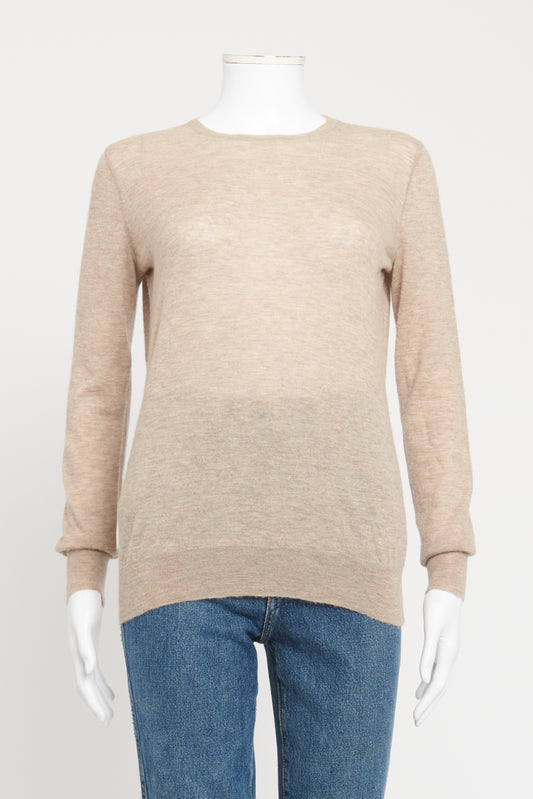 Oatmeal Cashmere Preowned Lightweight Jumper