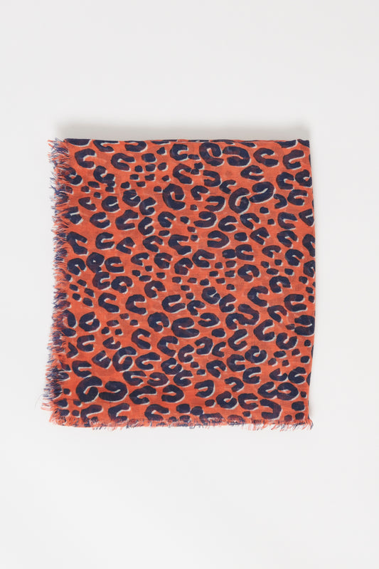 Orange Cashmere Blend Preowned Stephen Sprouse Scarf