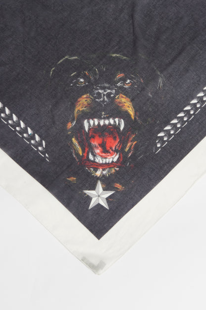 Navy Cotton Preowned Rottweiler Scarf
