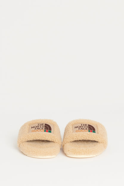 Butterscotch Shearling Preowned Slides