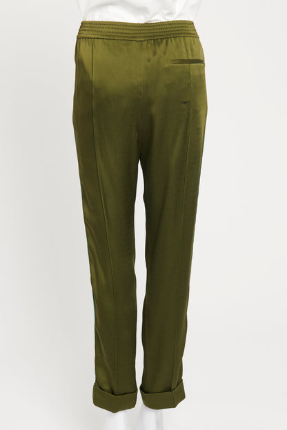 Green Acetate Blend Preowned Kuiper Trousers