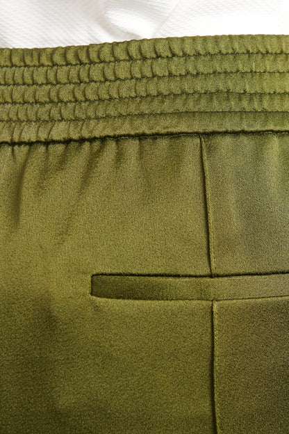 Green Acetate Blend Preowned Kuiper Trousers