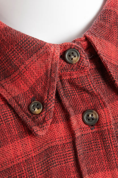 Red Cotton Blend Preowned Check Shirt