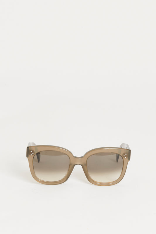 Green Acetate Preowned New Audrey Oversized Sunglasses