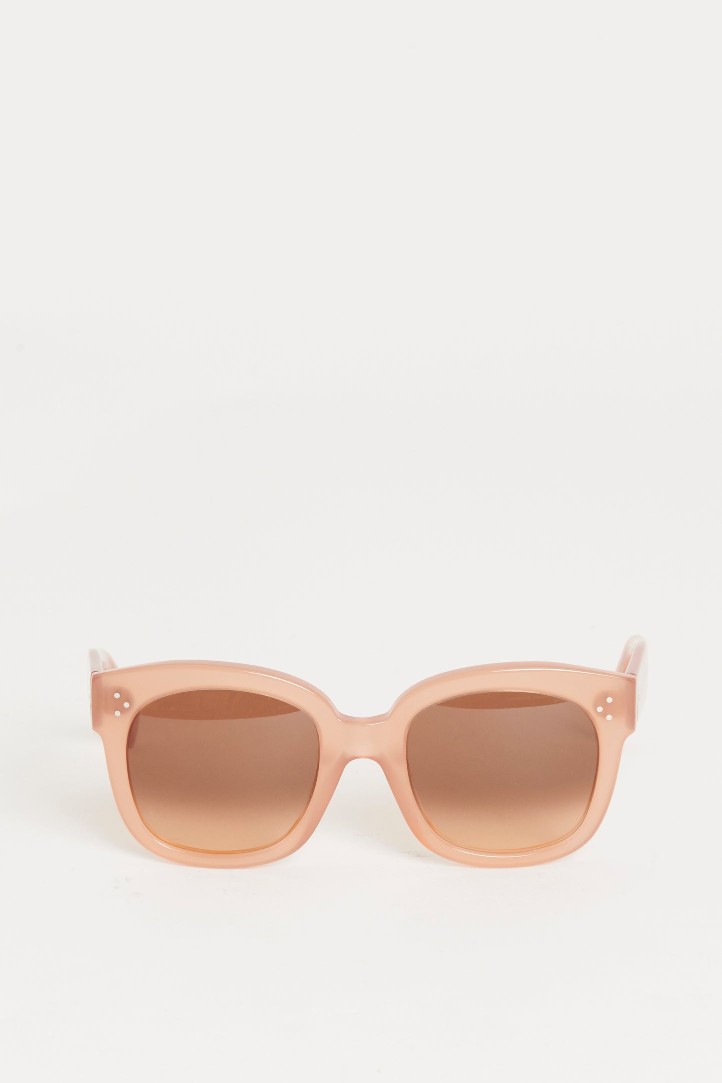 Blush Pink Acetate Preowned New Audrey Oversized Sunglasses