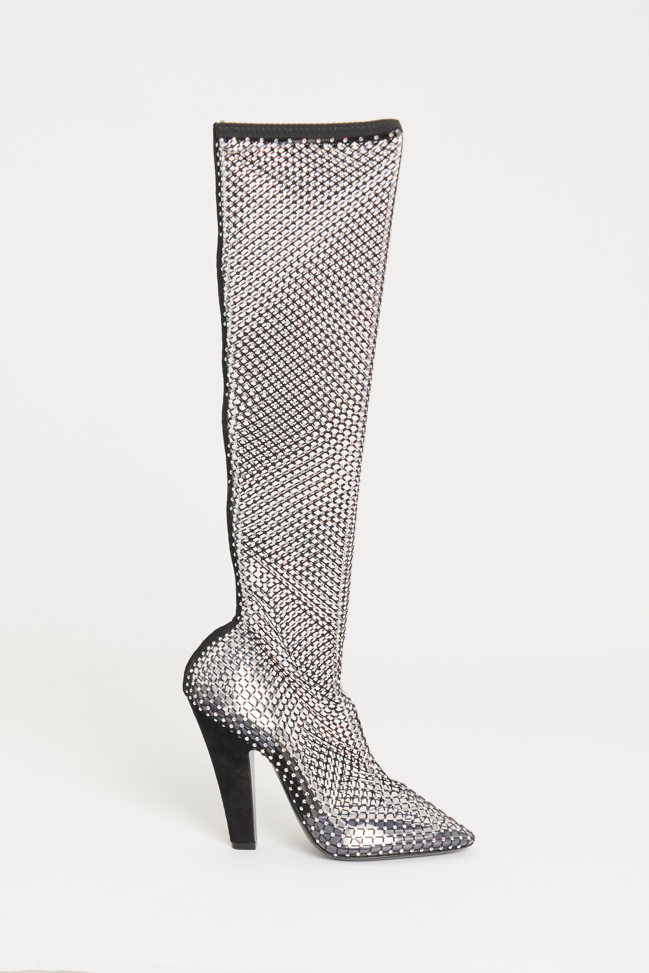 Mesh over the deals knee boots